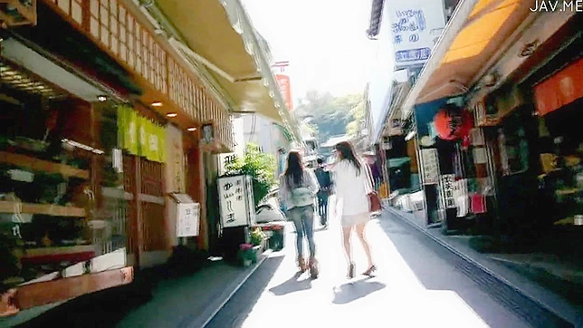 Pretty Japanese Tempts With Tease Before Threesome Bang Delight