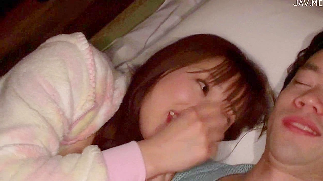 Passionate Redhead Jap Chick Kissing BF Before Hot Sex Scene
