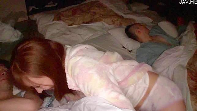 Passionate Redhead Jap Chick Kissing BF Before Hot Sex Scene