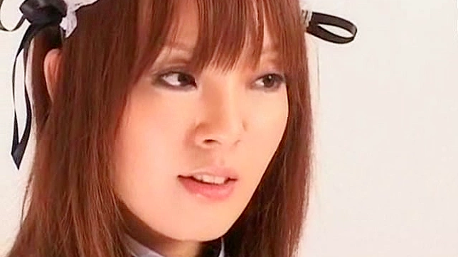 Seductive Japanese Maid Fingers Pussy Until Wet & Ready For Sex