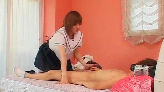 Sexy Schoolgirl 18+ Delights Horny Guy With Wild Blowjob Action
