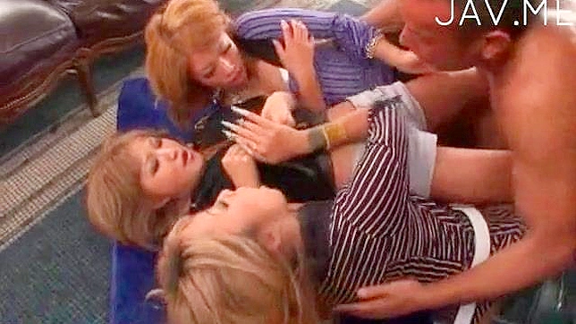 Horny Group Sex Orgy With One Huge Cock Taking Control