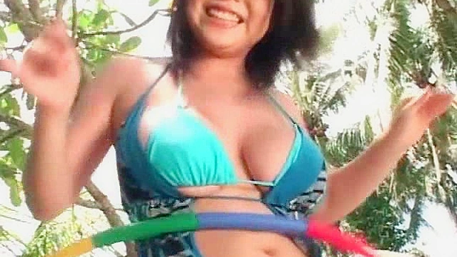 Sizzling Bikini Model Huna Craves Hardwood Under Sun Rays