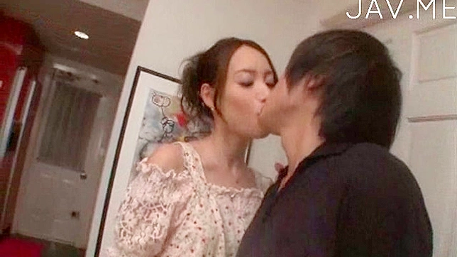 Japanese Chick With Hairy Pussy Doggy Fucked Hard & Deep