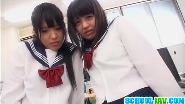 Horny Amateur Girls Share One Tasty Dong Together Passionately