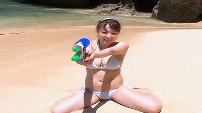 Pigtailed Asian Princess Poses Her Sexy Figure Outdoors Seductively