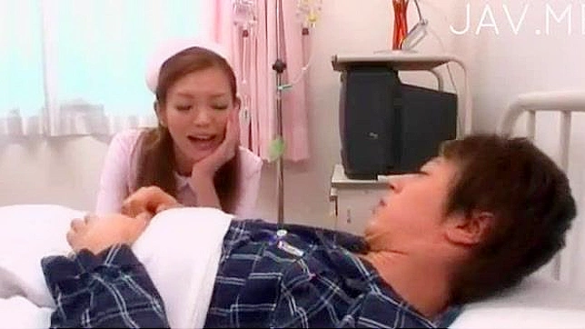 Sexy Japanese Nurse Heals With Hot Blowjob Delights
