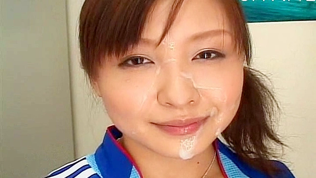 Japanese Babe Gets Her Face Filled After Wild Gangbang Sex Fest