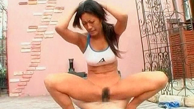 Asian in Black Gets Cunt Delighted by Big Cock