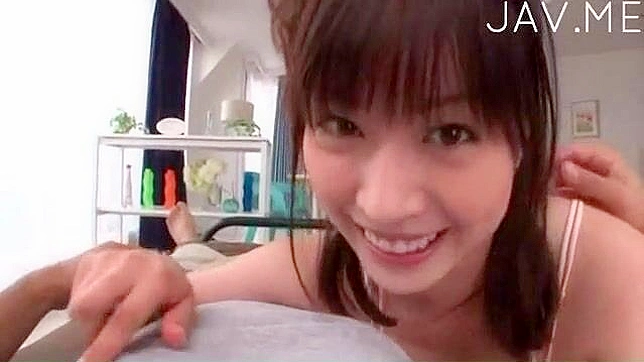 Sultry Japanese Teen 18+ With Tiny 18+ Tits Teases His Balls Before Blowjob