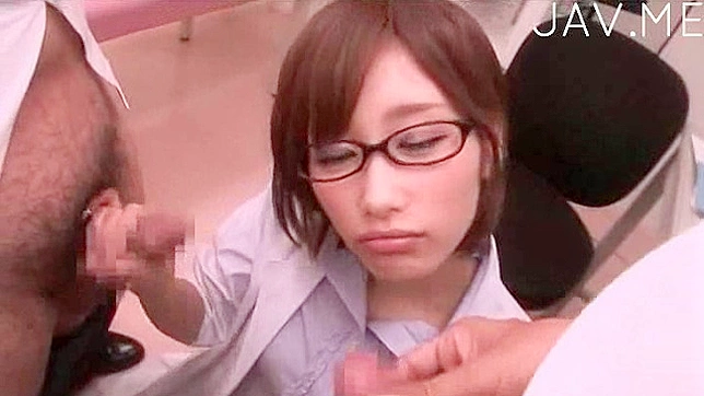 Seductive Redhead Japanese Nurse Gives Deep Blowjob and More