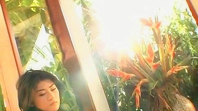 Asian Beauty in Stockings Lingerie Giving Hot Pleasure Show