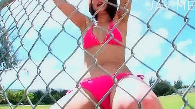 Seductive Asian Teen 18+ Teases Outdoors in Her Sexy Bikini Body