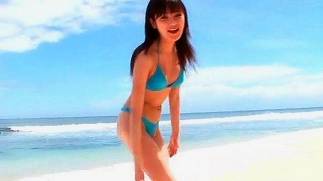 Japanese Sweetheart Tempts On Beach With Sultry Seduction Acts