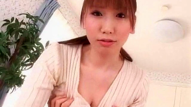 Seductive Asian Temptress Teases With Big Boobs In Kitchen