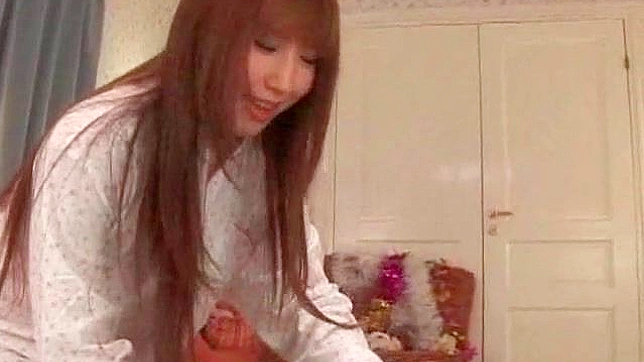 Asian Beauty Tames His Lustful Wiener With Her Skillful Mouth