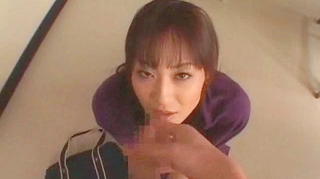 Hot Japanese Teacher Gives Mind-blowing Blowjob In Class Room
