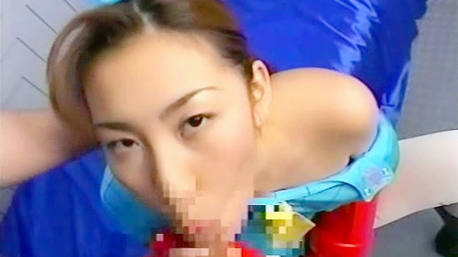 Sultry Japanese Cutie Takes Cream All Over Her Face