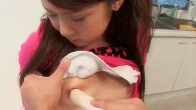 Kokoro Takes Big Dildo Deep In Her Hairy Pussy For Pleasure