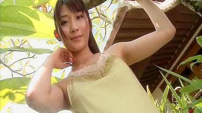 Outdoor Temptress - Tiny 18+ Titted Beauty Poses & Teases Seductively