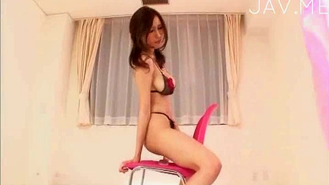 Glorious Asian With Amazing Ass Bounces Seductively On Huge Toy