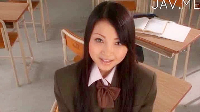 Tantalizing Japanese Beauty Poses Seductively Indoors