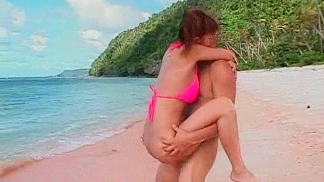 Sultry Bikini-clad Asian Gets Pounded Outdoors Passionately