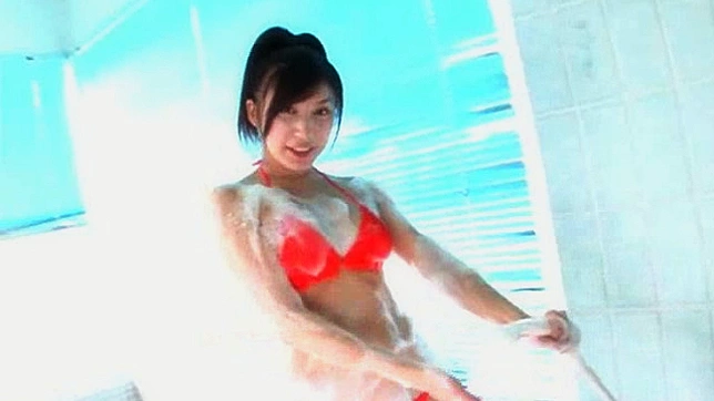 Cute Japanese Teen 18+ Teases in Underwear on Floor Seductively