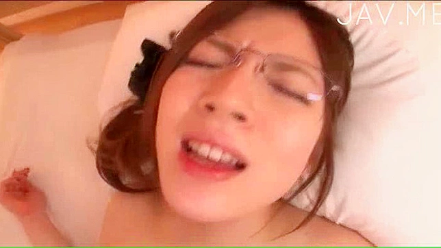 Asian Nerd Shows Sexy Back Door Rides Shaft Deeply