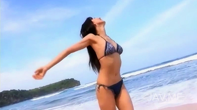 Sizzling Asian Model Takes Off Bikini For Hot Outdoor Sex Scene