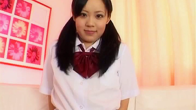 Naughty Schoolgirl 18+ Teases Her Hairy Pussy Until Wetness