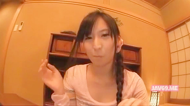 Naked Japanese Cock Lover Swallows Thick Manhood Deeply