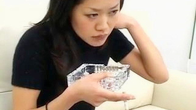 Sensual Asian Temptress Spits Saliva & Enjoys Cigarette Sexually