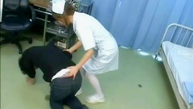 Seductive Teen 18+ Nurse Handjob Pleasures Hungry Patient Fast