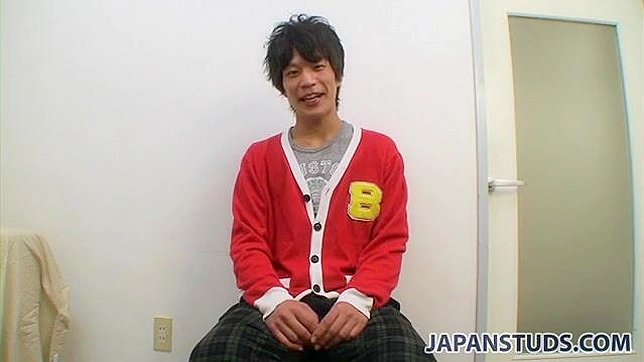 Adorable Guy Strokes His Cock Passionately for Pleasure