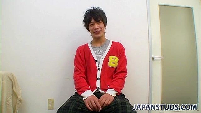 Adorable Guy Strokes His Cock Passionately for Pleasure