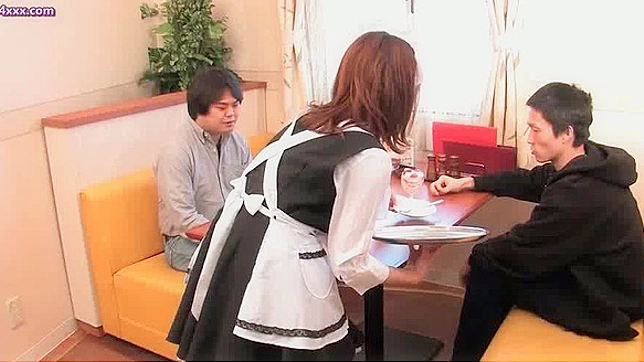Seductive Asian Waitress Gives Oral with Lustful Urgency