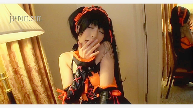 Japanese Maid Gives Blowjob Cumshots On Ass While Working