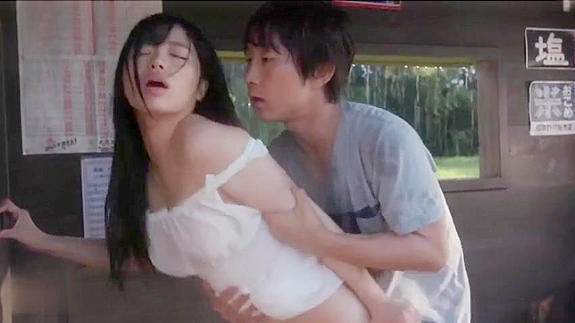 Japanese Brunette Gets fucked by Boyfriend On Public Bus Ride