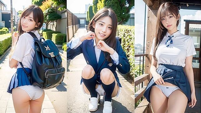 Pantiless Girl 18+ Realizes She's Caught Up in Passionate Sex Play