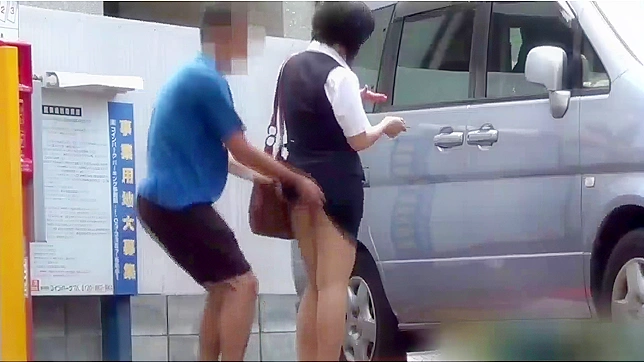 Desperate Skirt Shark Craves Her Fix Through Pervy Crotch Touching