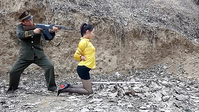 Handcuffed Chinese Prostitute Gets Rough Erotic Play