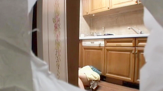 Candid View Captures Horny Japanese Mom's Forbidden Pleasure