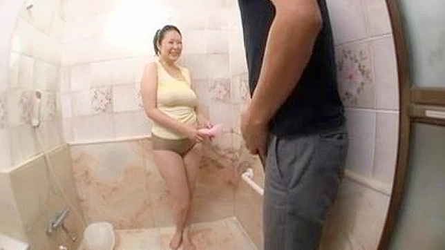 Surprised Japanese Wife Gets Fucked in the Shower