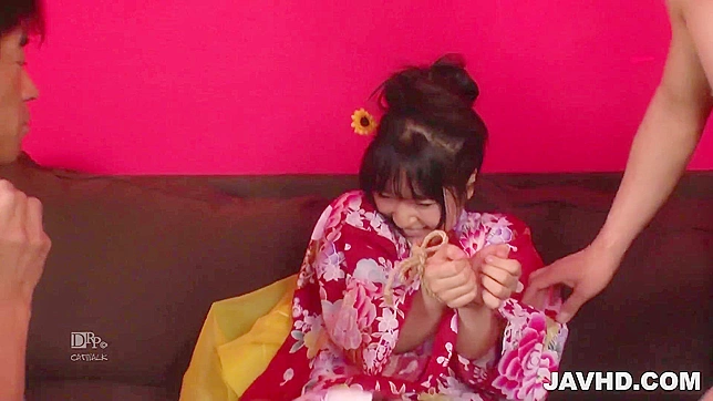 Chiharu's Kimono Blowjob Turns Into Hardcore Fuck Fest