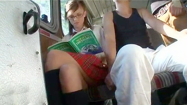 Naughty Schoolgirl's 18+ Steamy Public Transit Sex Adventure Begins