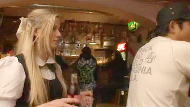 Customer Ravages Blonde Waitress in Steamy Nippon Sex Scene