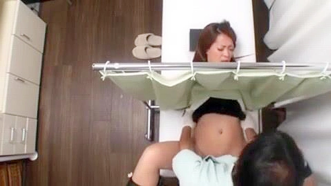 Naughty Japanese Gyno Plays With Wet Pussy Patient