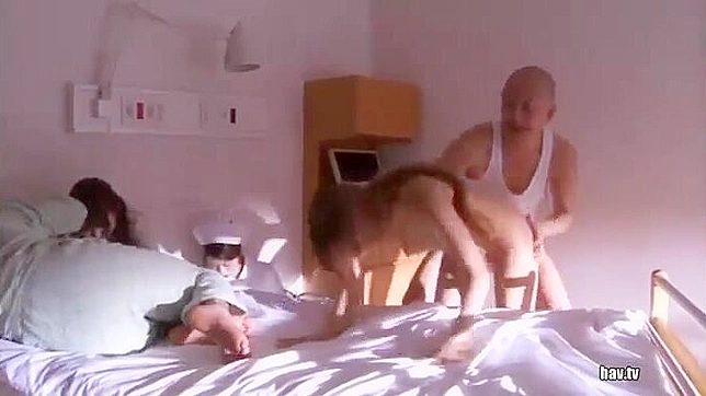 Japanese Nurse Struggles As Patient's Insatiable Hunger Leads To Forbidden Sex