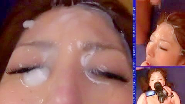 Nippon Teen 18+'s Secret Mask Covers Her Face in Hot cum Shower